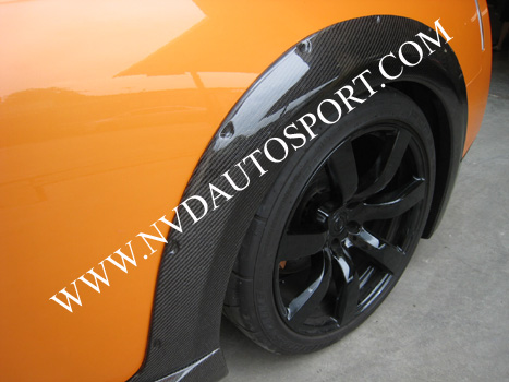 Nissan GTR R35 Wald Body Kits carbon fibre rear wheel arch