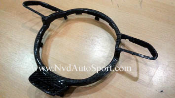 Audi A4 S4 B8 Carbon fiber Skinning Steering Wheel Trim