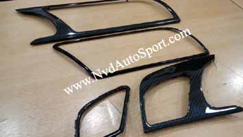 Audi A5 S5 RS5 8T Carbon fiber interior Dash trims with inner carbon fiber line