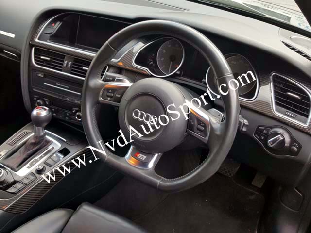 Audi A5 S5 RS5 8T carbon fiber interior dash trims