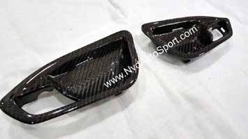 BMW F22, F23, F87 M2 Carbon fiber interior door handle cups