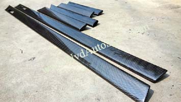 bmw e36 m3 carbon fiber skinning side mouldings from NVD Autosport
