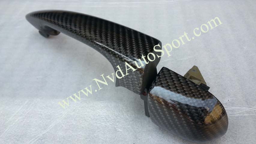 BMW E46 M3 Carbon fiber skinning exterior door handles from NVD Autosport