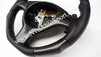 BMW E46 M3 Carbon fiber steering wheel with shift paddles from NVD Autosport