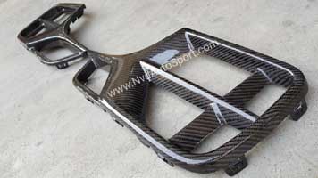 Mini F54 Clubman carbon fiber front bumper air grille