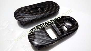 BMW Mini F55 F56 Cooper S Carbon fiber Skinning Interior door switch panels from NVD Autosport