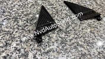 Mini F55m F56 Carbon fiber exterior Triangle Side mirror Base Covers