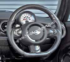 BMW Mini R55 R56 R57 R58 R59 carbon fiber steering wheel with shift paddles