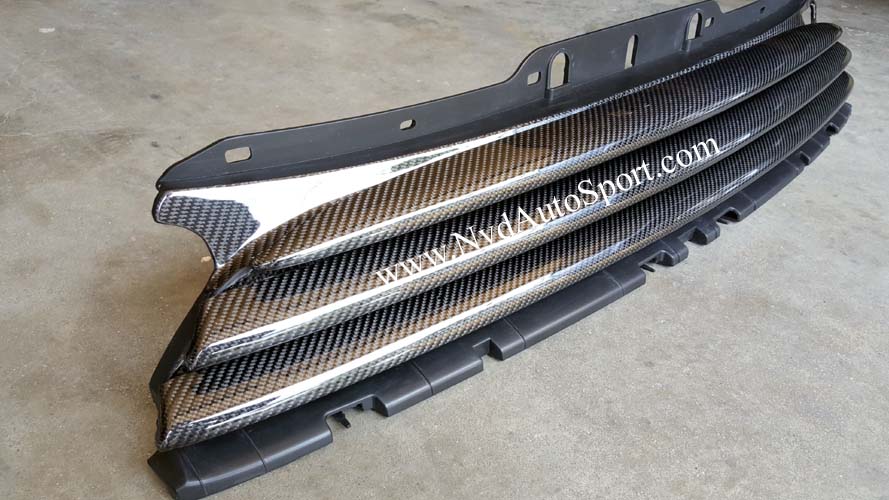Mini R55, R56, R57, R58, R59 carbon fiber front grille center section
