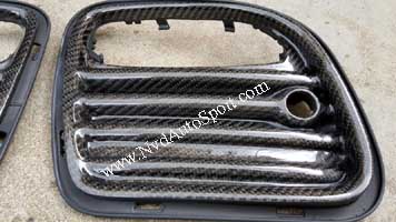 Mini R56 R57 R58 R59 Carbon fiber JCW rear bumper air discharge grille