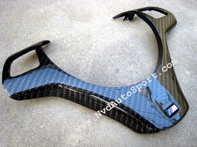 BMW E90 E91 M3 Carbon fiber Interior Steering Wheel Trim