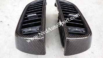 Porsche Cayenne 958 Carbon fiber skinning Interior front center air con panel from NVD Autosport